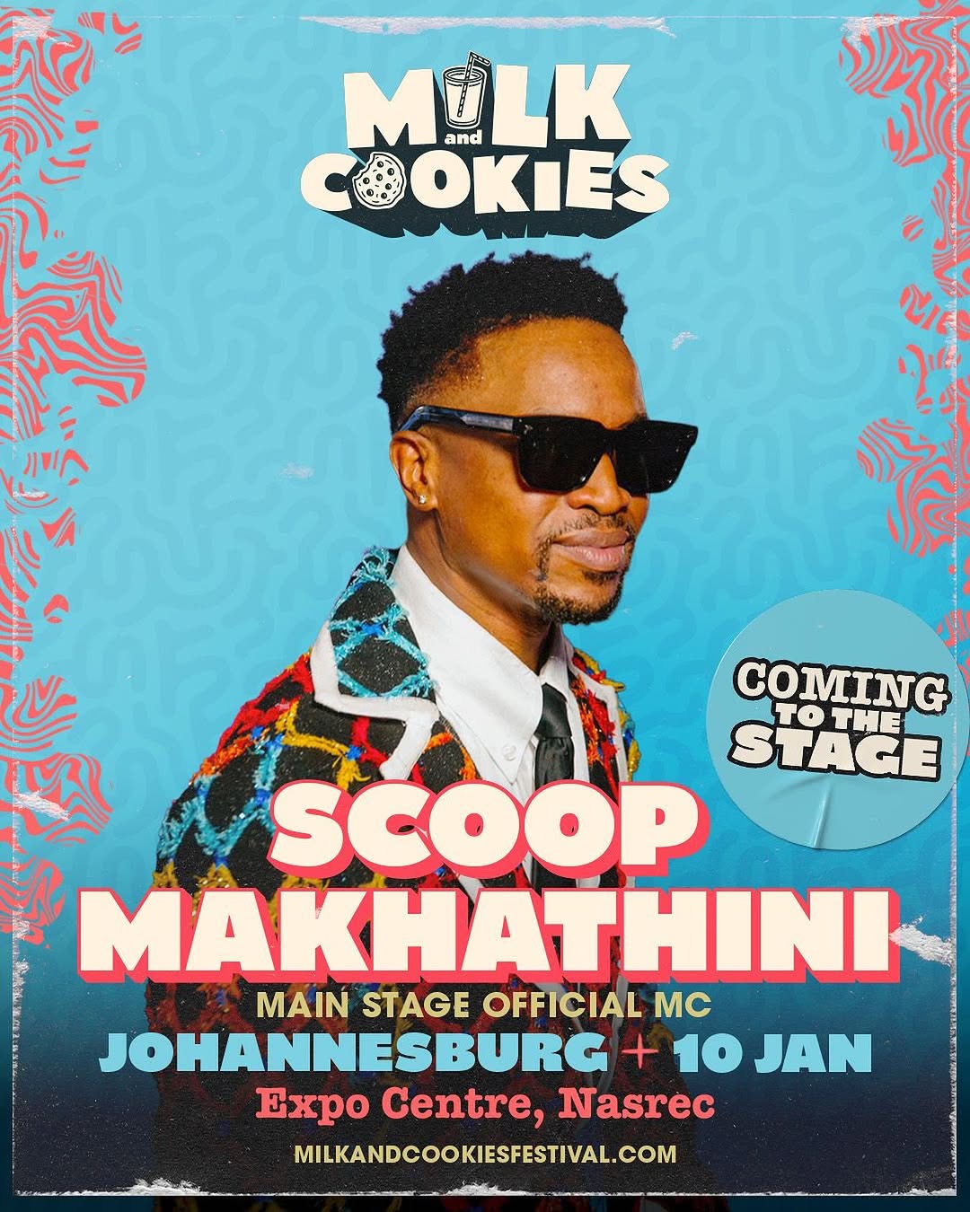 Scoop Makhathini Confirmed as Main Stage Official MC for Milk & Cookies Johannesburg